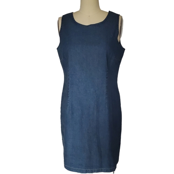 chadwicks denim dress Vintage 90's Chadwick Denim Mini Dress CobbleStore Vintage